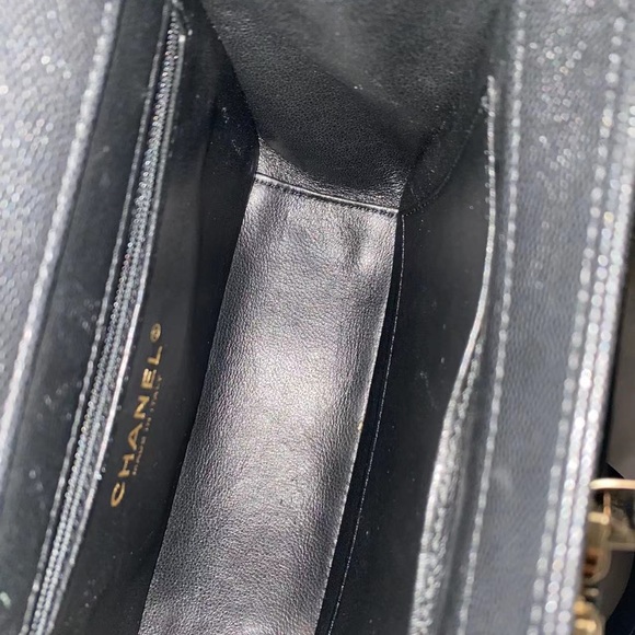 Chanel Paris blk caviar business Affinity shoulder medium top handle classic bag - Picture 8 of 16